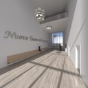 Render di progetto: l'ingresso del Teatro