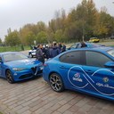 L'assessore Guerzoni con i tecnici del Giro d'Italia nel sopralluogo nella zona del Parco Ferrari