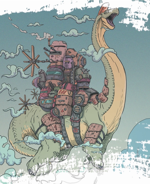 dinosauri nello spazio 2 di Capitan Artiglio.jpg