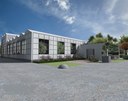 Rendering di progetto dell'ampliamento delle serre