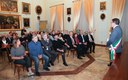 Un momento dell'incontro con i Maestri del lavoro