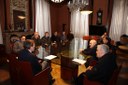 Il sindaco Muzzarelli incontra una rappresentanza dei parroci modenesi per gli auguri natalizi