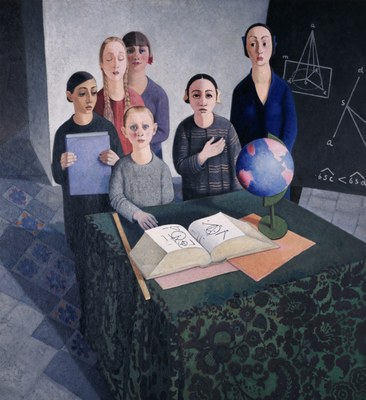 Felice Casorati, Gli scolari, 1927-1928.jpg