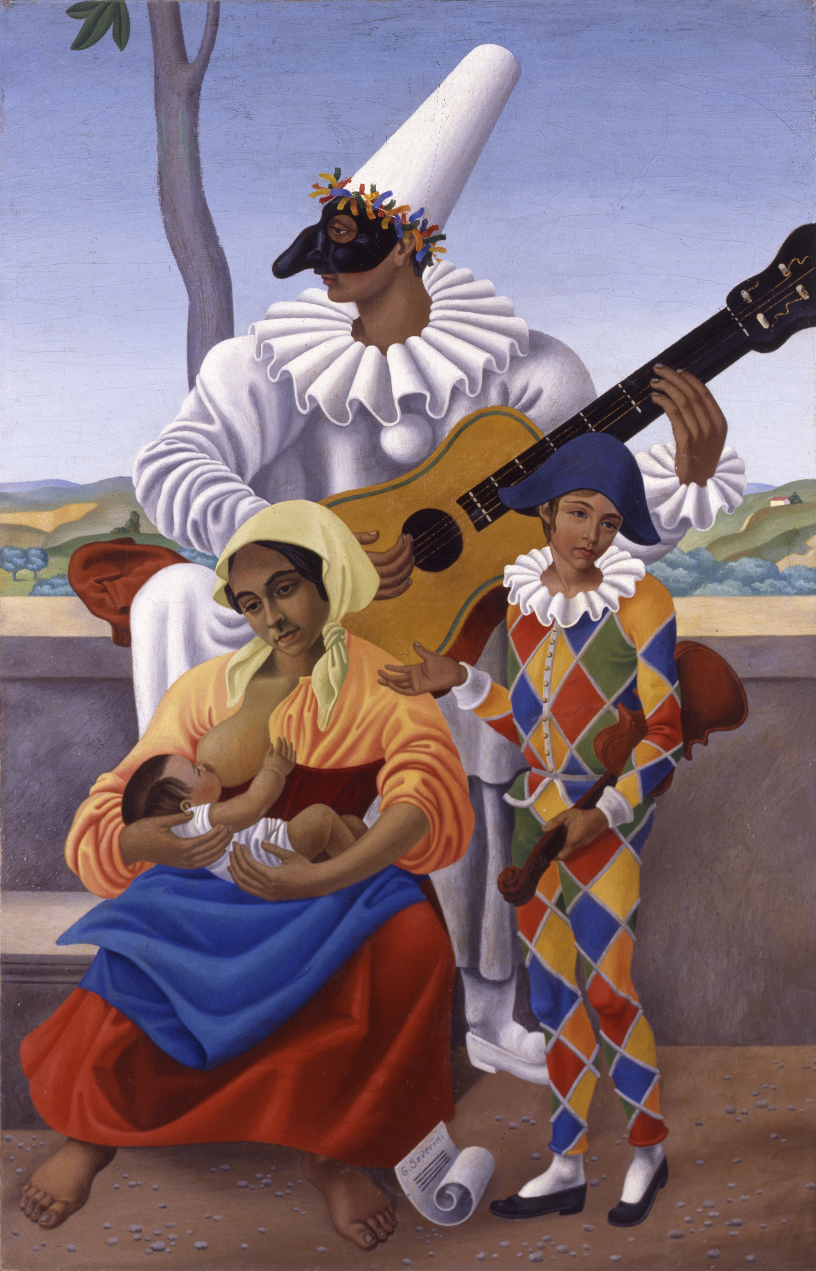 Gino Severini, La famiglia del povero Pulcinella, 1923.jpg
