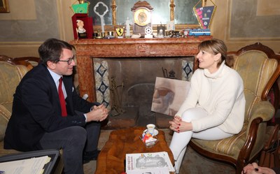 Incontro in Municipio con l'ambasciatrice britannica Jill Morris 