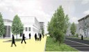 Rendering spazio pubblico ex Amcm