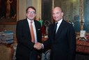 Il sindaco Gian Carlo Muzzarelli con il questore Maurizio Agricola