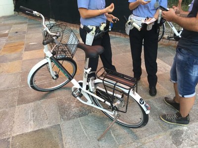 Il recupero della bici Moovas Tribe oggetto di un tentativo di furto
