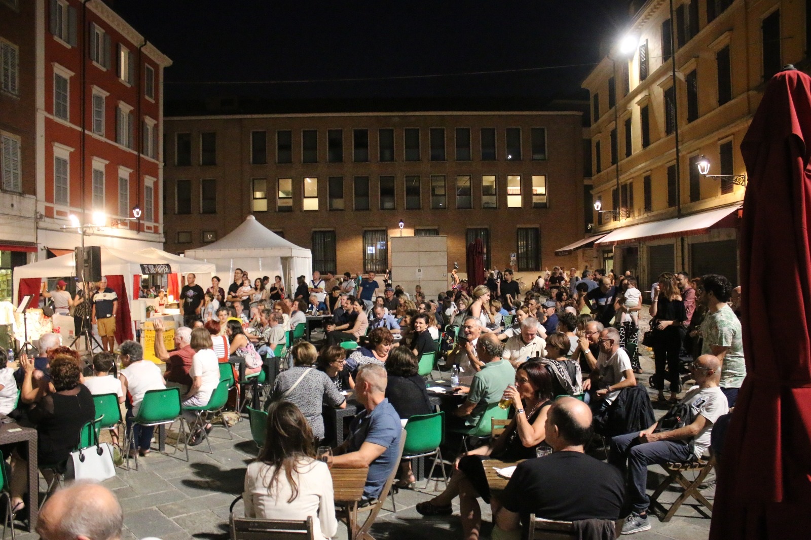 serata di gusto in piazza XX settembre