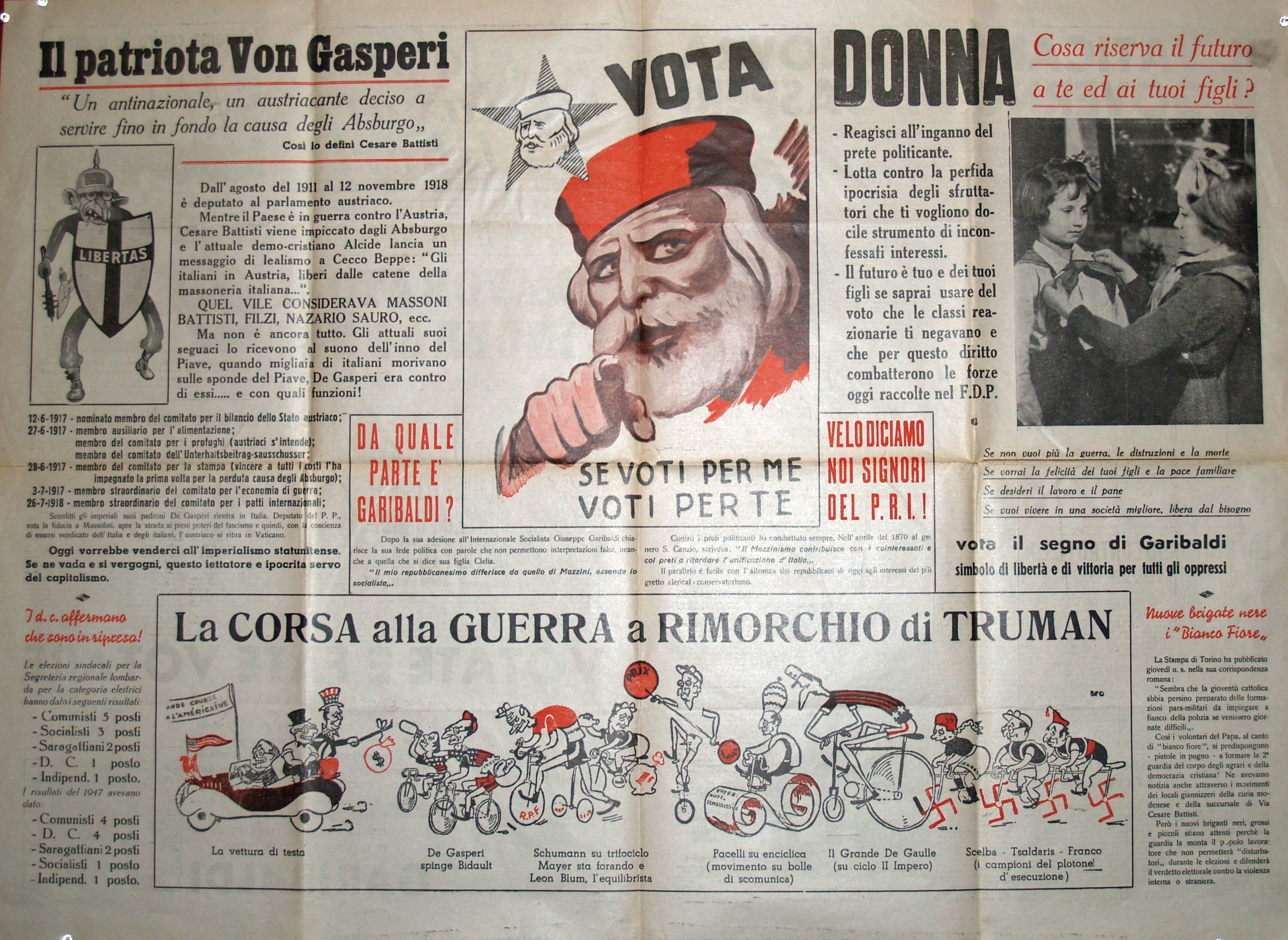 ASCMO, La Verità.  Per la Pace, il Lavoro, la Libertà, 15 aprile 1948, Fondo Petrazzi (supplemento).jpg