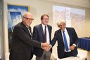 Sindaco Muzzarelli, rettore Andrisano e presidente Democenter Cerchiari