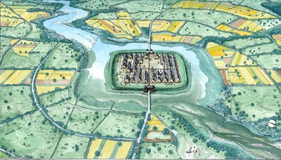 Terramare e ambiente ricostruzione di villaggio terramaricolo.jpg