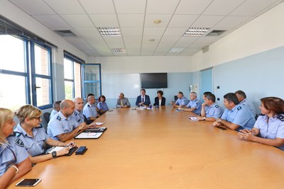 La nuova comandante della PM al Comando di via Galilei