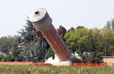 Demolizione torre San Donnino