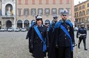 La comandante con i nuovi agenti