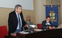 Il professor Guerra durante il suo intervento in Consiglio