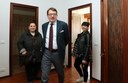 Il sindaco in visita a uno degli alloggi