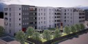 Rendering della palazzina "Abitare sociale"