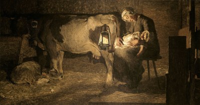 Giovanni Segantini ,Le due madri (Effetto di lanterna), 1889.jpg