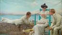 Vittorio Matteo Corcos, In lettura sul mare, 1910.jpg