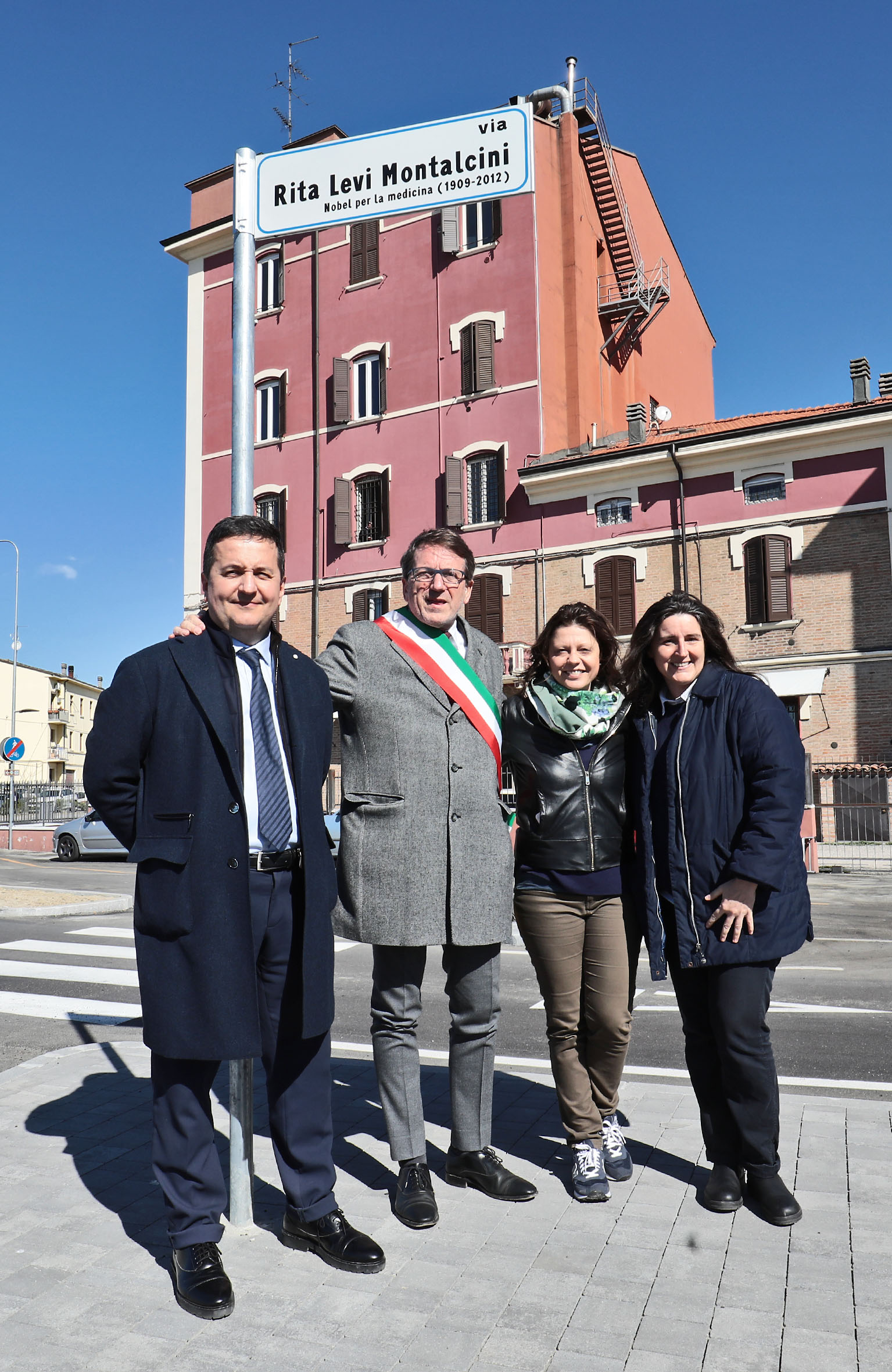 Inaugurazione di Porta nord, l'intitolazione di via Rita Levi Montalcini