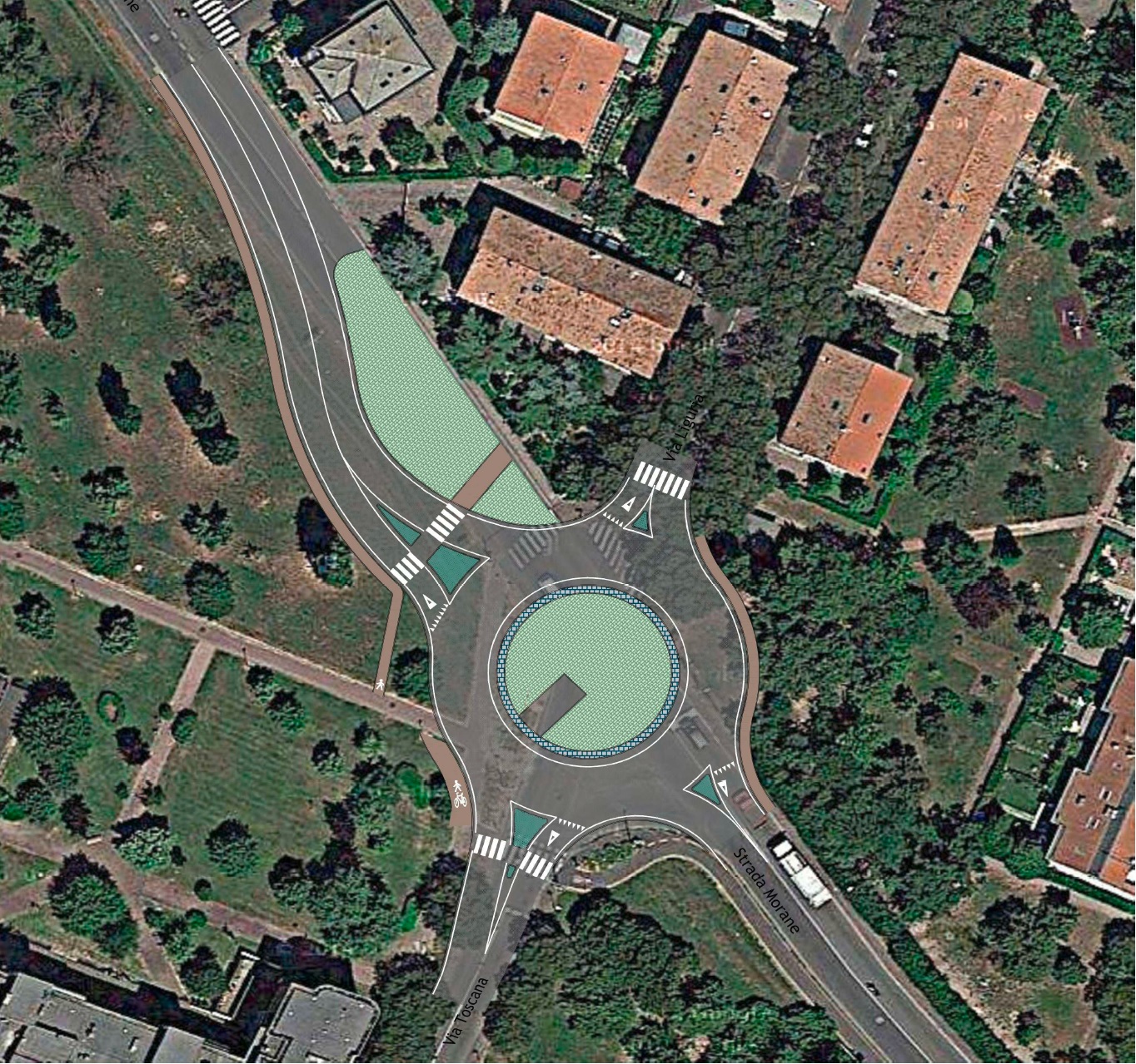L'immagine di progetto della rotatoria