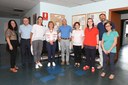 L'assessora Grazia Baracchi con Silvia Menabue e i dirigenti scolastici