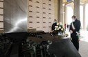Omaggio al famedio dei caduti della Guerra di Liberazione 