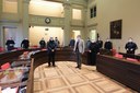 L'incontro del sindaco Gian Carlo Muzzarelli con i parroci modenesi