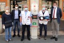 Consegna defibrillatore via Emilia centro