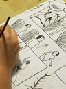 "Figuriamoci" alla Delfini, Cristina Portolano che disegna
