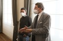Il sindaco Muzzarelli con Tiziano Zanni