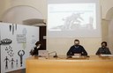 da sinistra, Alessia Pelillo, dello staff del Museo; l'assessore alla Cultura Andrea Bortolamasi, la direttrice del Museo civico di Modena Francesca Piccinini conferenza stampa Museo 2 240221.jpg