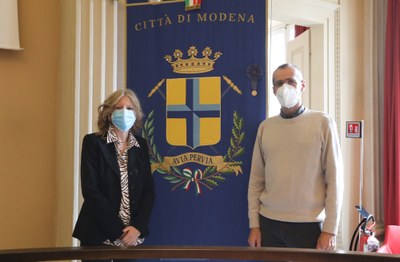 Il presidente del Consiglio comunale Fabio Poggi e il difensore civico Patrizia Roli