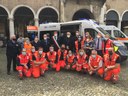 Croce Blu, la presentazione della nuova ambulanza "Per Cristina"