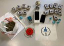 La sostanza sequestrata dalla Polizia locale di Modena