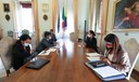 Un momento dell'incontro con la delegazione indonesiana