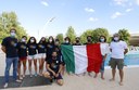 Gli atleti di nuoto pinnato della Sweet Team con l'assessora allo Sport Grazia Baracchi