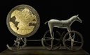 Terramara, il carro di Trundholm, Danimarca, 1440 a.C. modellino