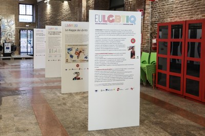 Alcuni dei pannelli introduttivi della mostra