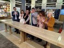 Il momento del taglio del nastro dopo il completamento del restauro 2
