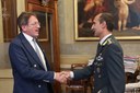 Il sindaco Muzzarelli con il nuovo comandante della Guardia di Finanza