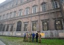Il momento della consegna del cantiere