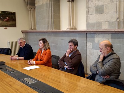 Un momento della conferenza stampa di presentazione della Mostra ornitologica internazionale