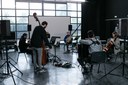 L'ensemble impegnata nella residenza artistica "Shadow sequences"