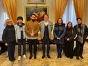 Il sindaco con il gruppo del master in International management