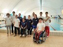Gli atleti della Nazionale paralimpica di nuoto