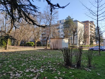 L'area di via Curie cordellata dalla Polizia locale di Modena