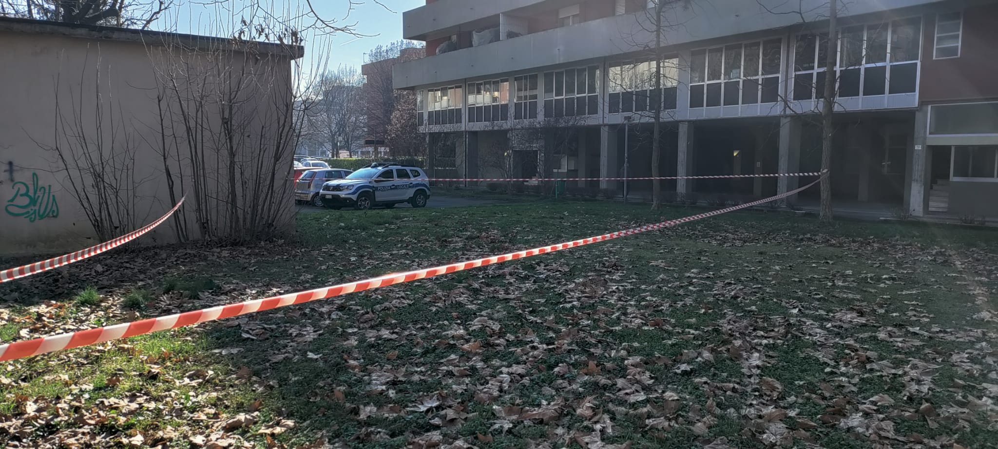 L'area di via Curie cordellata dalla Polizia locale di Modena