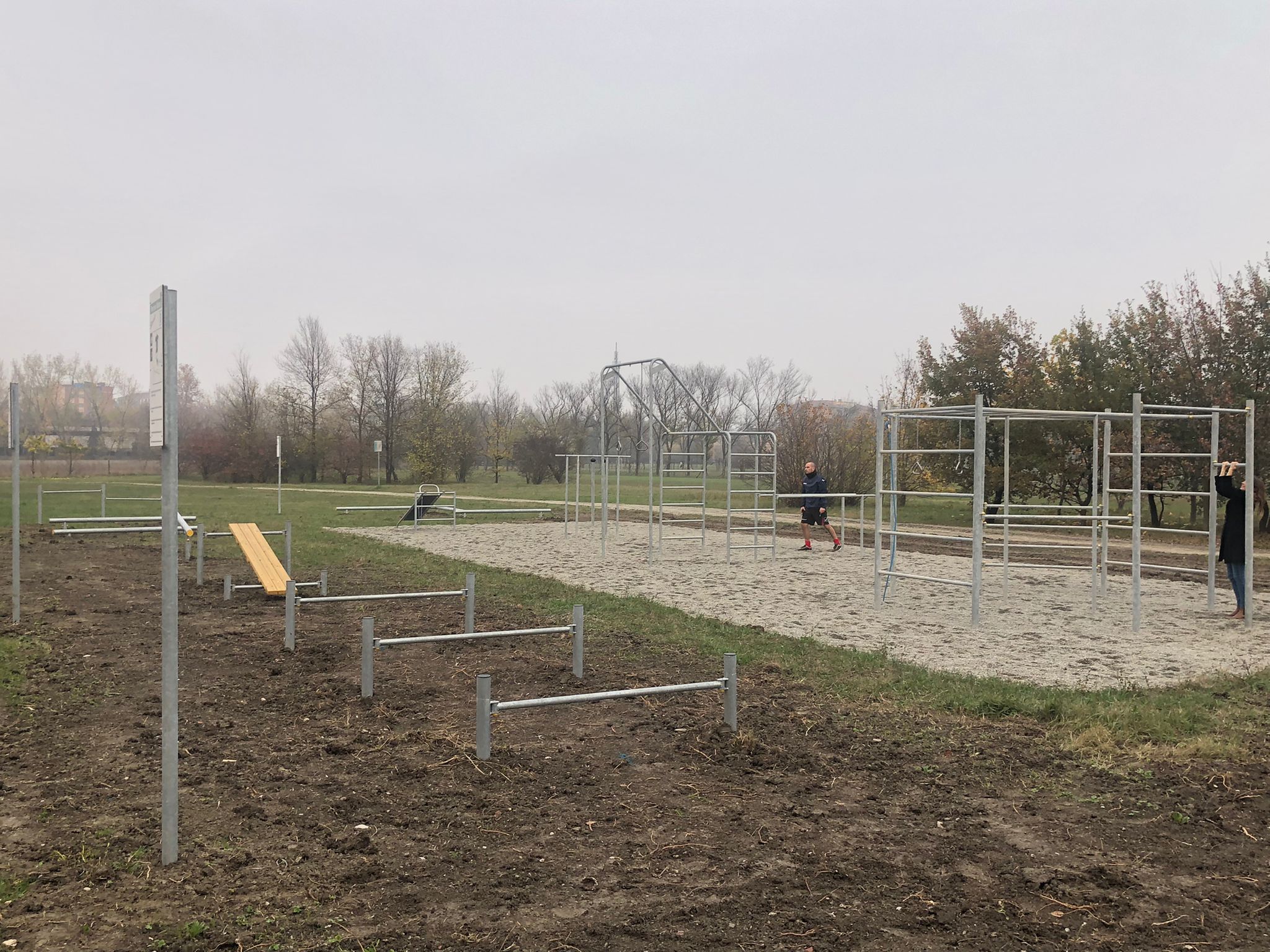 L'area fitness al parco della Resistenza